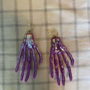 Skeleton Hand Earrings